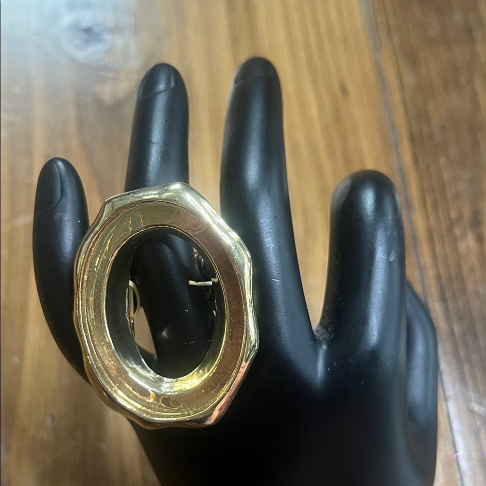 Source Unknown Gold Statement Ring - image 1
